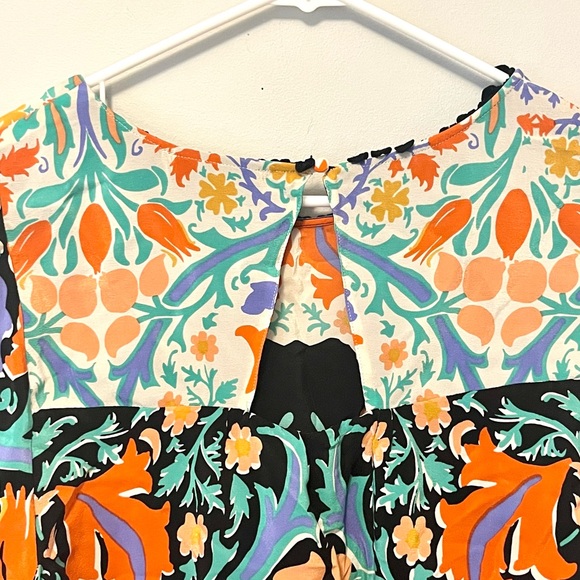 Anthropologie x Maeve flowy colorful floral print blouse - Picture 8 of 15